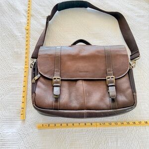 Samsonite Brown Leather Messenger Bag